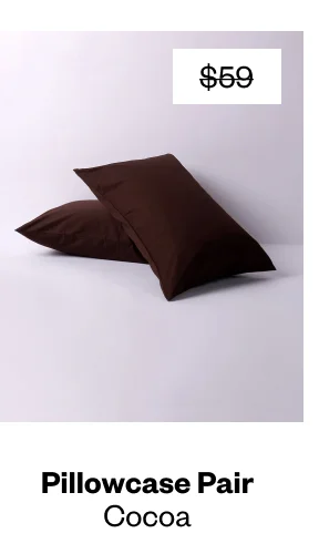 Pillowcase Pair (Cocoa) - Shop Now