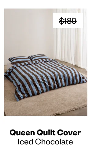 Queen Quilt Cover (Iced Chocolate) - Shop Now