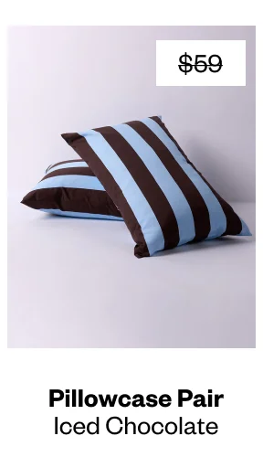 Pillowcase Pair (Iced Chocolate) - Shop Now