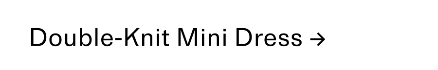 Double knit mini dress