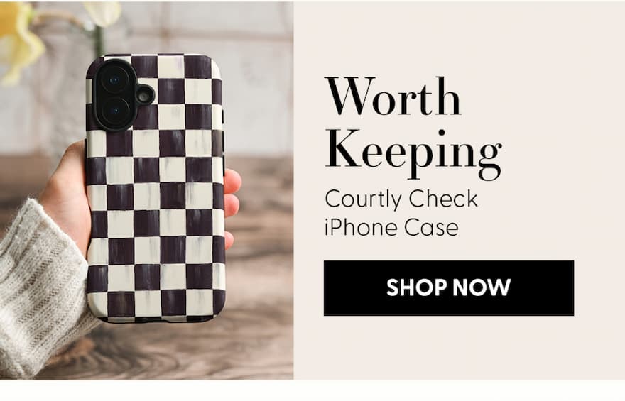 Society6 x Mackenzie Childs Courtly Check iPhone Case