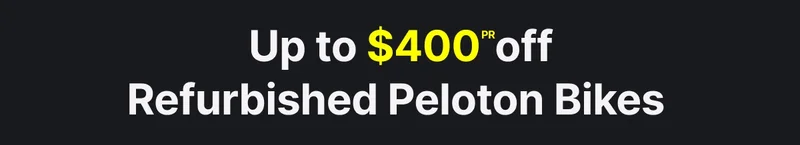 Up to $400 off Refurbished Peloton Bikes