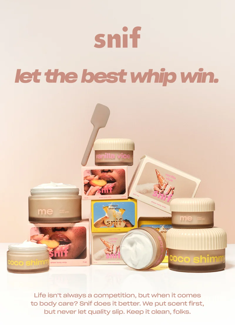 Life isn’t always a competition, but when it comes to body care? Snif does it better. We put scent first, but never let quality slip. Keep it clean, folks.