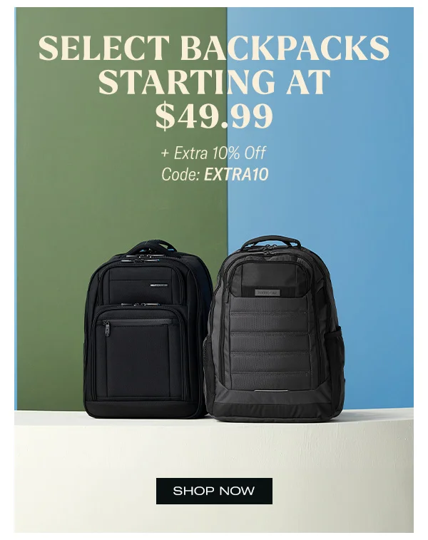 Backpacks Starting at $49.99