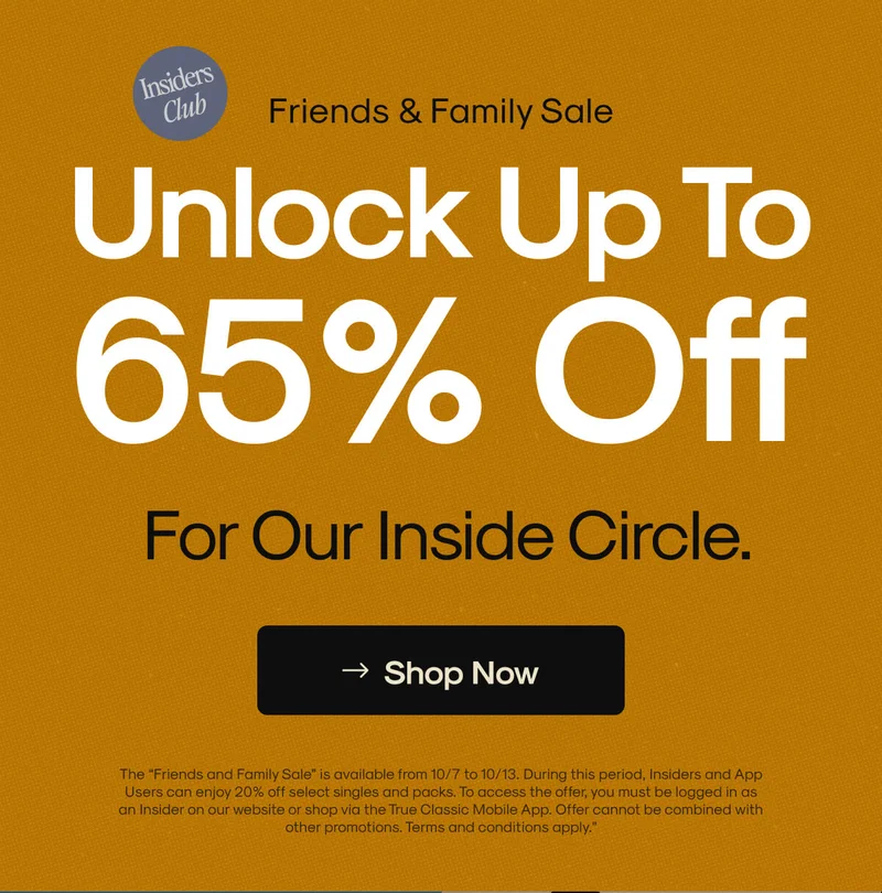 Unlock Up To 65% Off