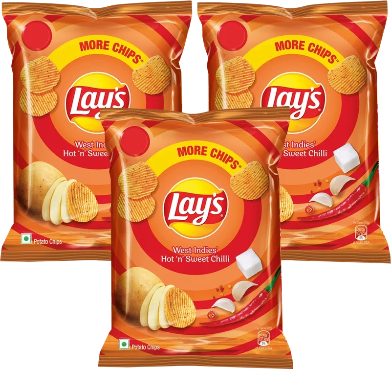 Image of Lay's Potato Chips - Hot Chili Squid (3 Pack)