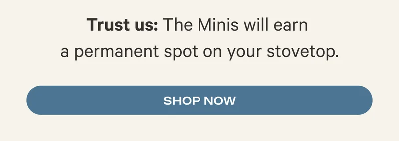 Trust us: The Minis will earn a permanent spot on your stovetop.