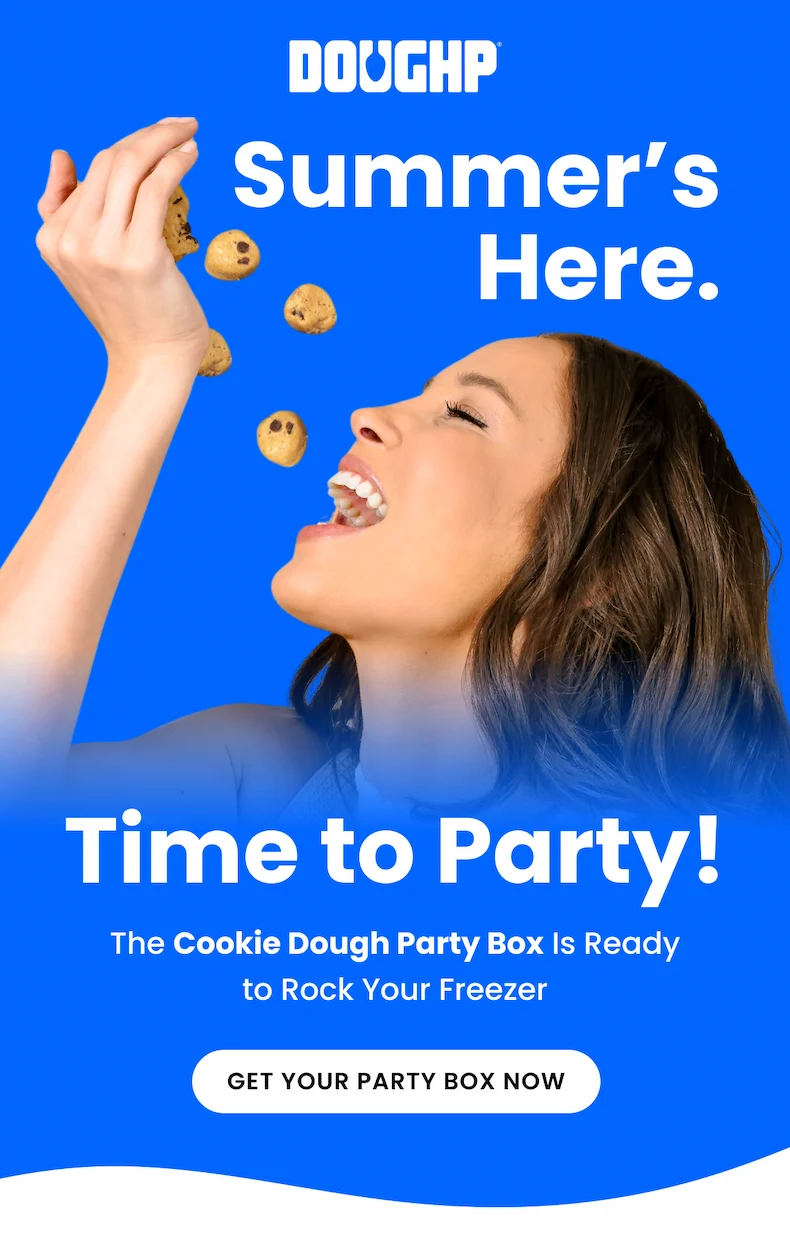Summer's Here. Time to Party! The cookie dough Party Box is ready to rock your freezer.