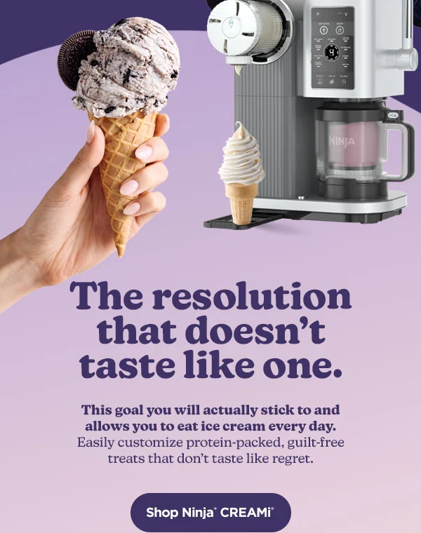 The resolution that doesn't taste like one. This goal you will actually stick to and allows you to eat ice cream every day. Easily customize protein-packed, guilt-free treats that don't taste like regret.