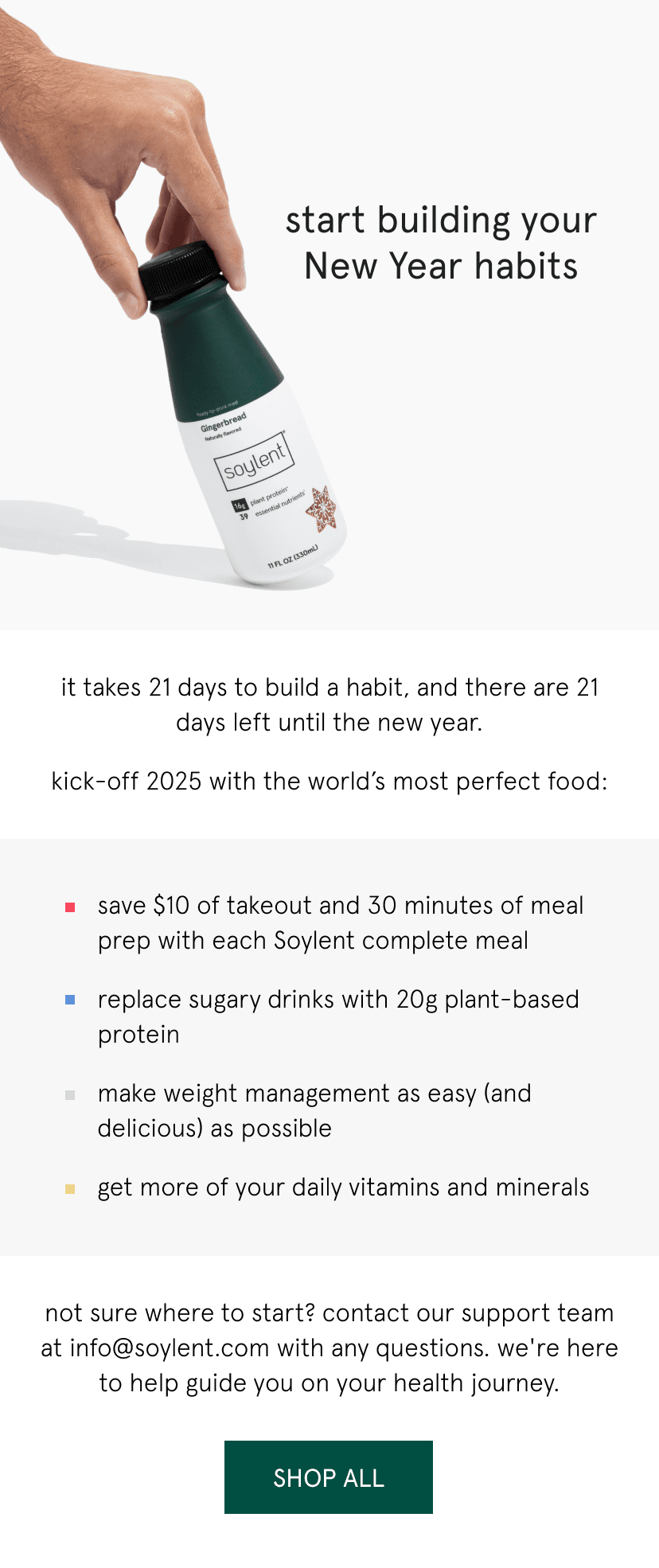 start building new year habits