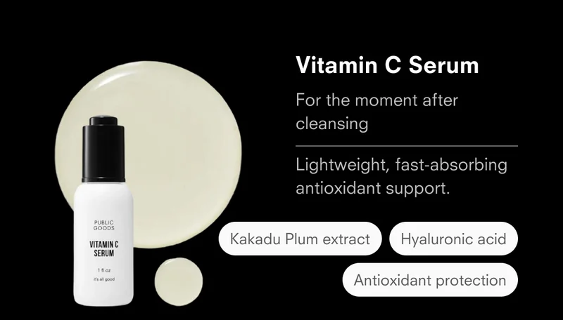 Vitamin C Serum for the moment after cleansing