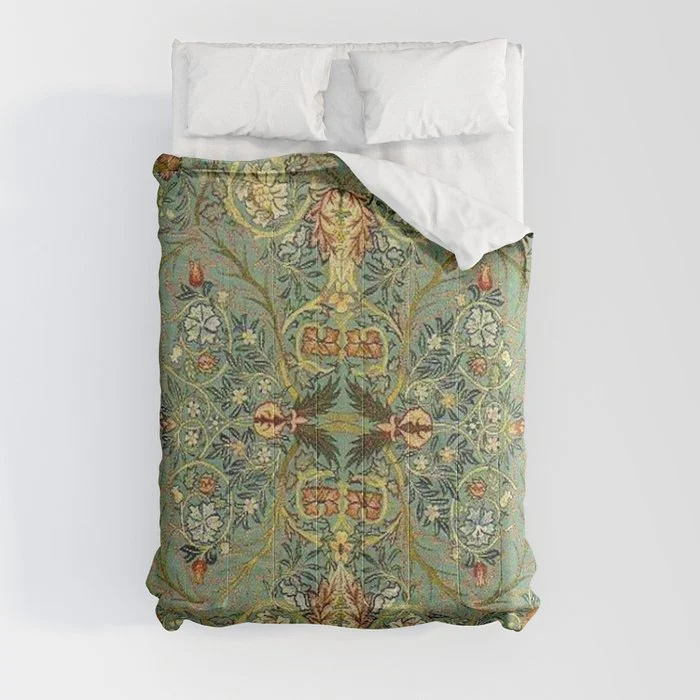 William Morris Antique Acanthus Floral Comforter Comforter