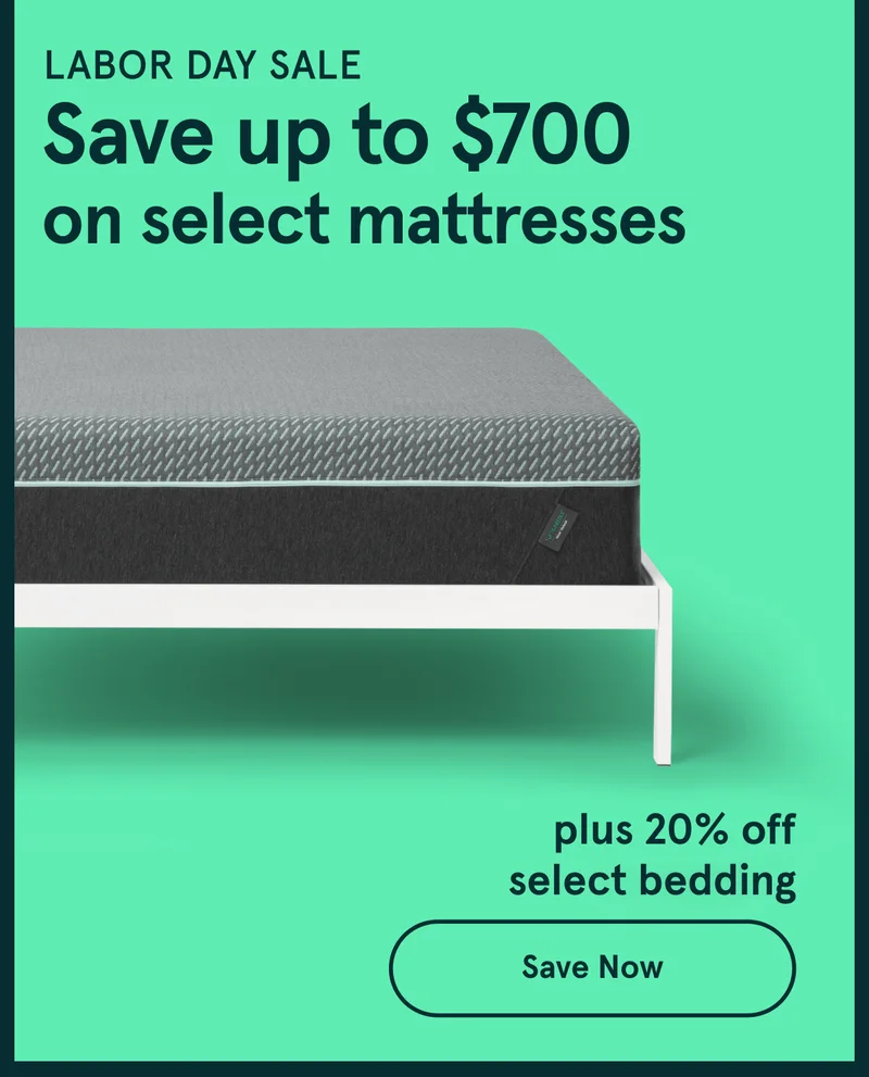 Labor Day Sale | Save up to $700 on select mattresses | Save Now