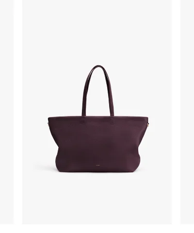 Small Easy Zipper Tote Plum
