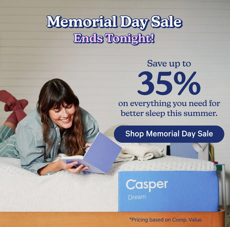 Memorial Day Sale ends tonight