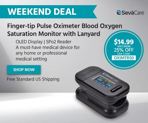 Weekend Deal. Finger-tip Pulse Oximeter Blood Oxygen Saturation Monitor With Lanyard. OLED Display | SPo2 Reader. A Must-Have Medical Device For Any Home Or Professional Medical Setting. Shop Now. Free Standard US Shipping.
