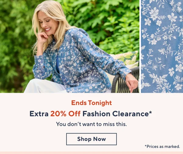 fashion clearance