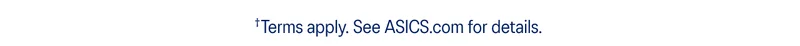 Visit asics.com for more details