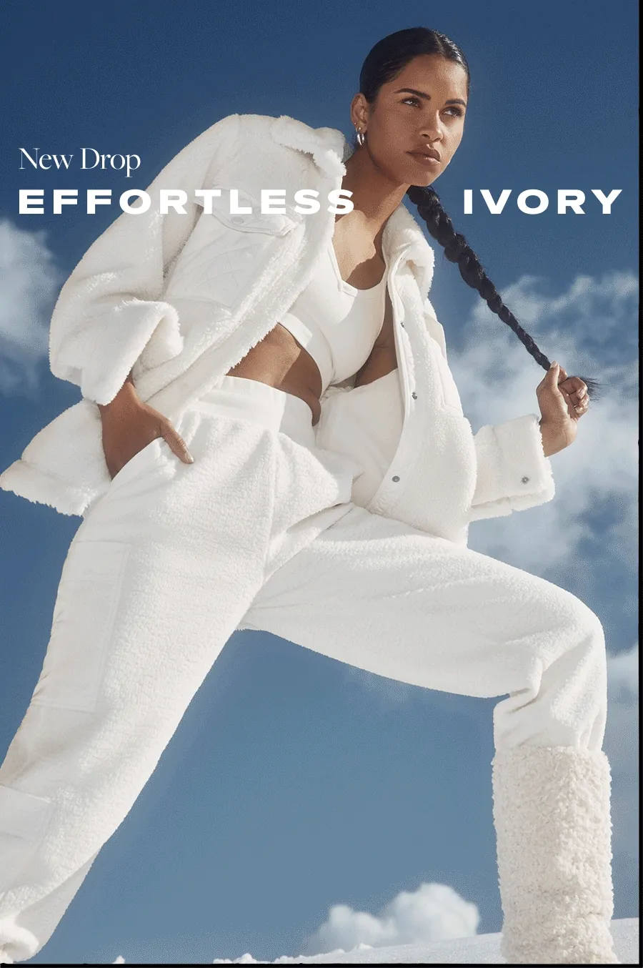 GO MONOCHROME OR PAIR IT WITH ANY HUE - THE SKY'S THE LIMIT IN FRESH NEW IVORY. SHOP IVORY