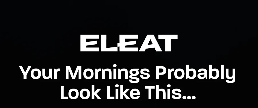 Your mornings probably look like this