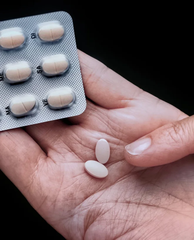 20mg tablets of Simvastatin, used for lowering cholesterol levels
