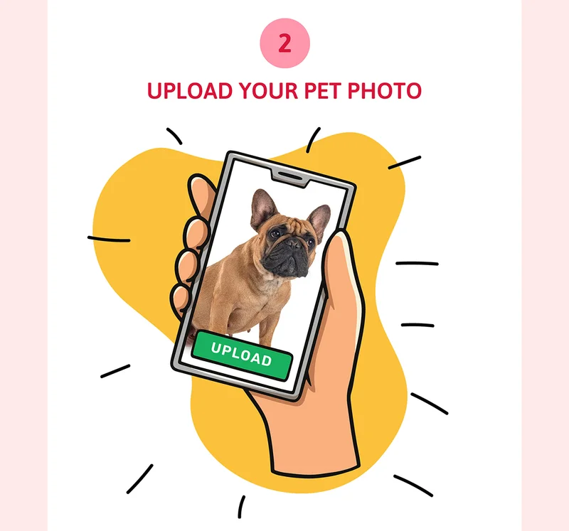 2. Upload your pet photo