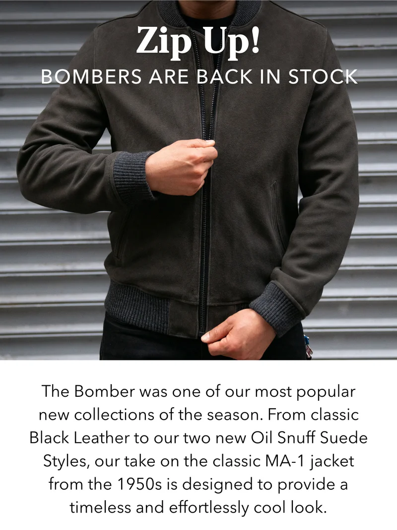 Zip Up! Bombers Are Back in Stock