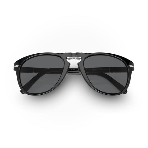 Persol Steve McQueen 714SM Classic Black Sunglasses
