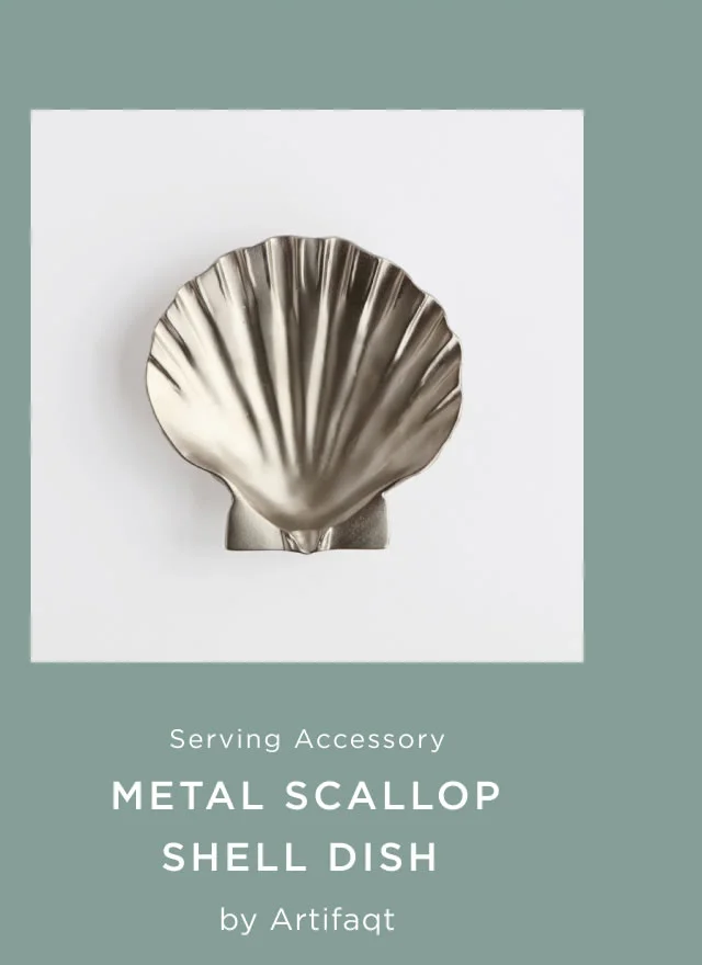 Metal Scallop Shell Dish