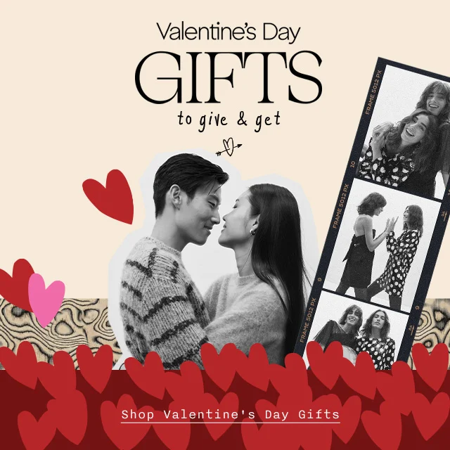 Valentine's Day gifts to give and get; a man and woman embracing.