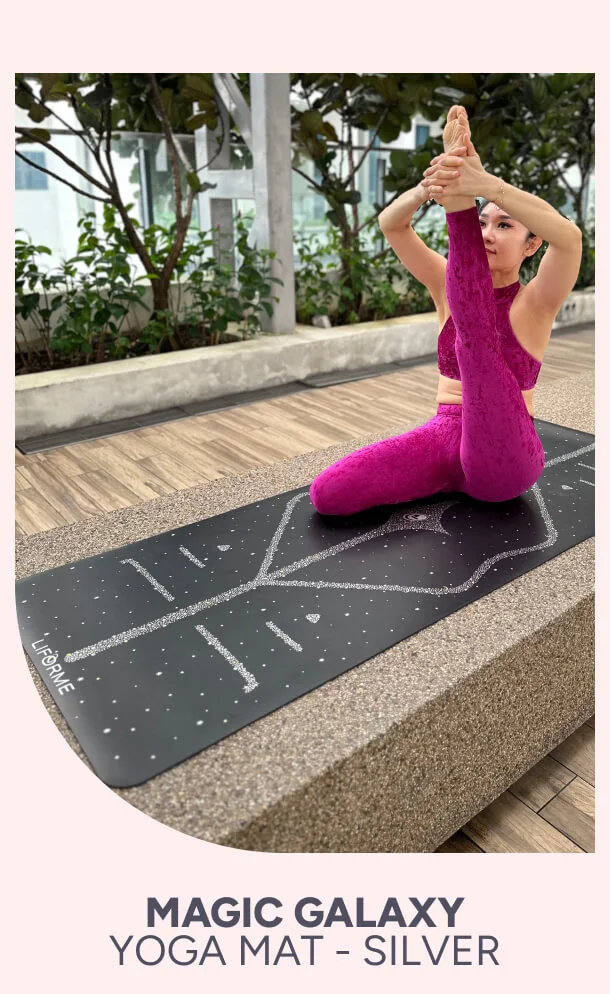 Magic Galaxy Yoga Mat – Silver
