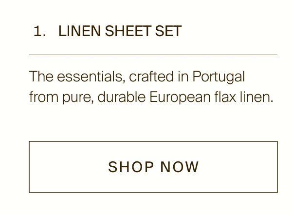 Shop the Linen Sheet Set