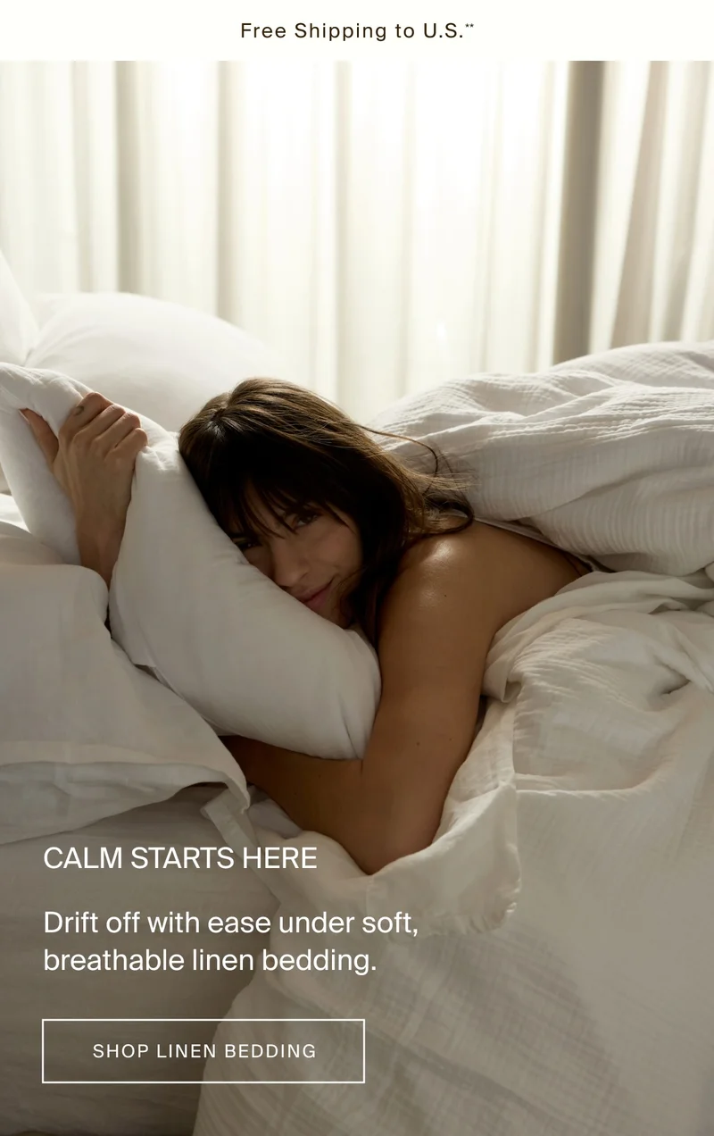 Drift off with ease under soft, breathable linen bedding. Shop linen bedding