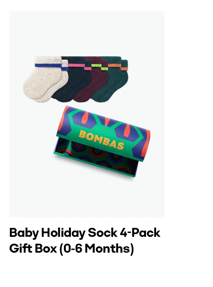 Baby Holiday Sock 4-Pack Gift Box (0-6 Months)