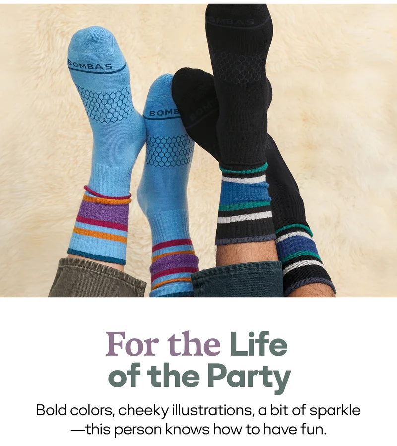 For the Life of the Party Bold colors, cheeky illustrations, a bit of sparkle - this person nkows how to have fun.