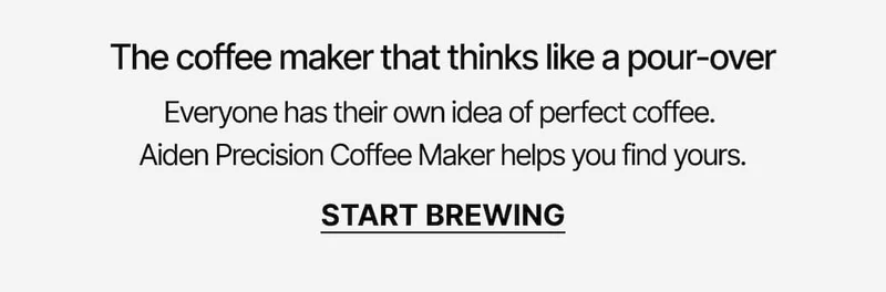 Aiden Precision Coffee Maker helps you find your perfect coffee.