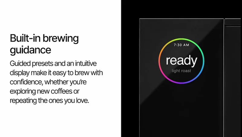 Built-in brewing guidance