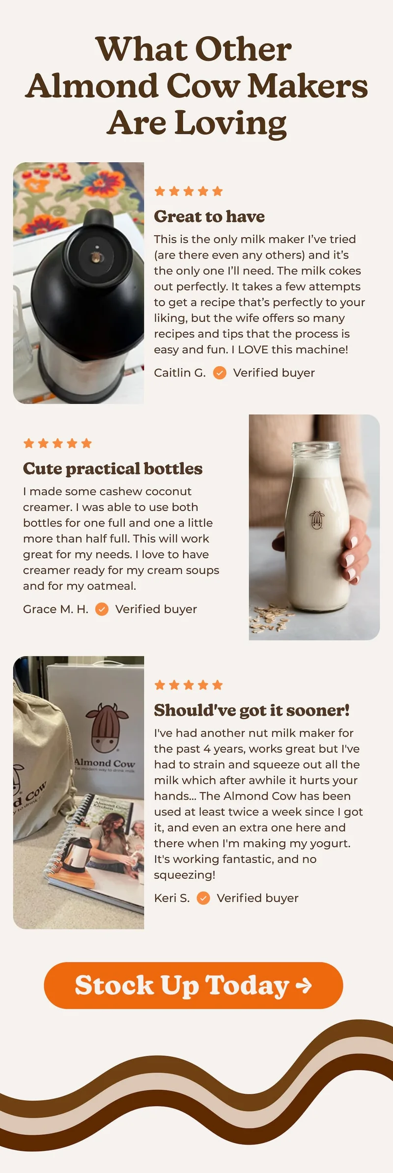 What other Almond Cow makers are loving