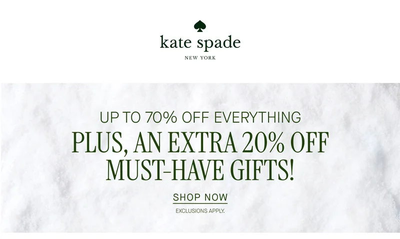 UP TO 70% OFF EVERYTHING PLUS, AN EXTRA 20% OFF MUST-HAVE GIFTS!