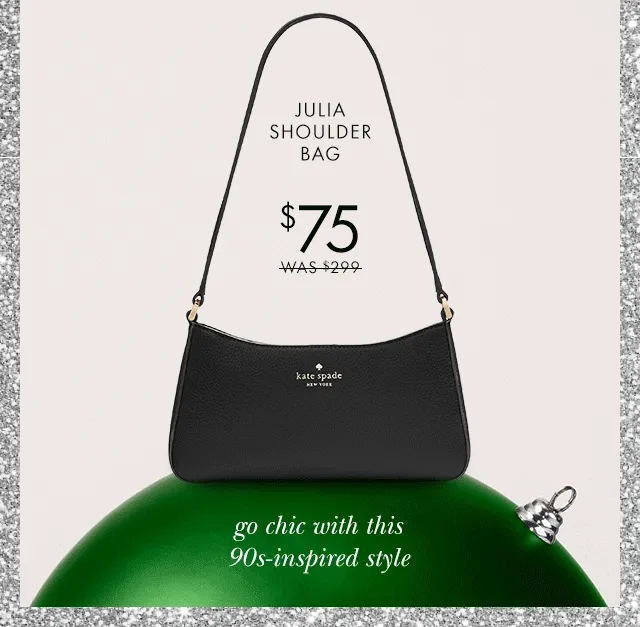 Julia Shoulder Bag $75 was $299 go chic with this 90s-inspired style