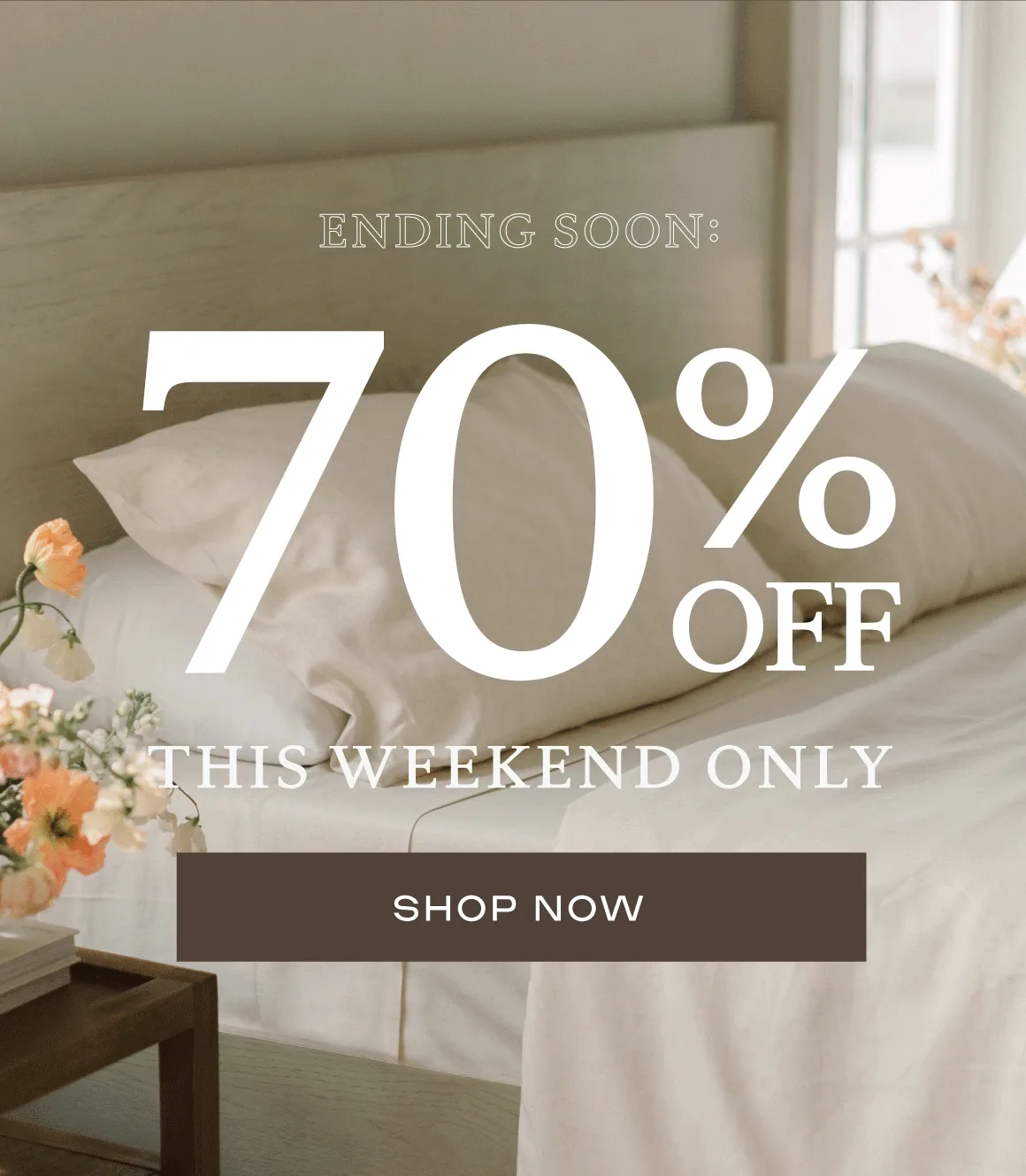 70% Off This Weekend Only ENDING SOON