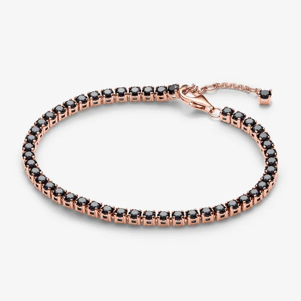 Black Sparkling Tennis Bracelet