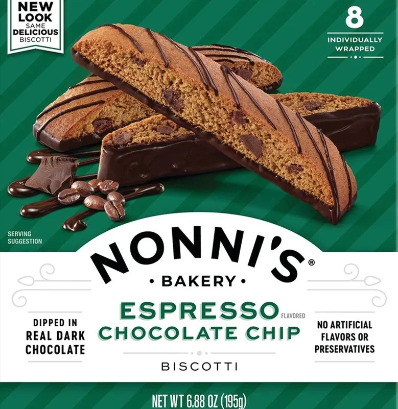 Image of Nonni's Espresso Flavored Chocolate Chip Biscotti