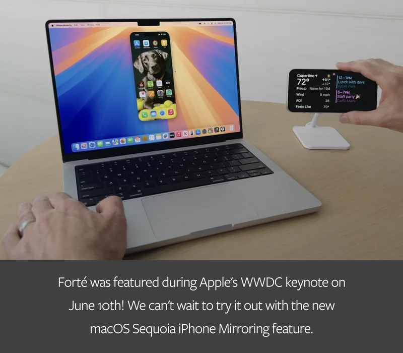 Forte Was Featured By Apple