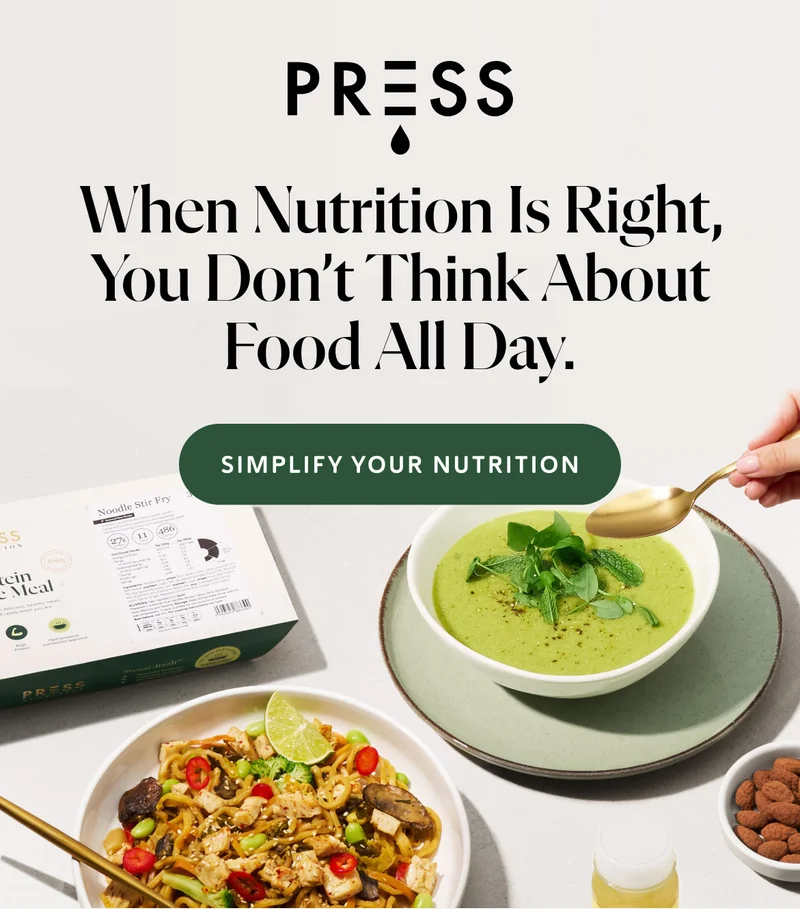 When nutrition is right, you don’t think about food all day.