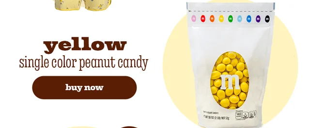 YELLOW SINGLE COLOR PEANUT CANDY