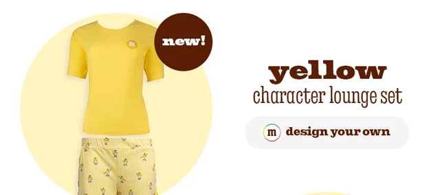 YELLOW CHARACTER LOUNGE SET