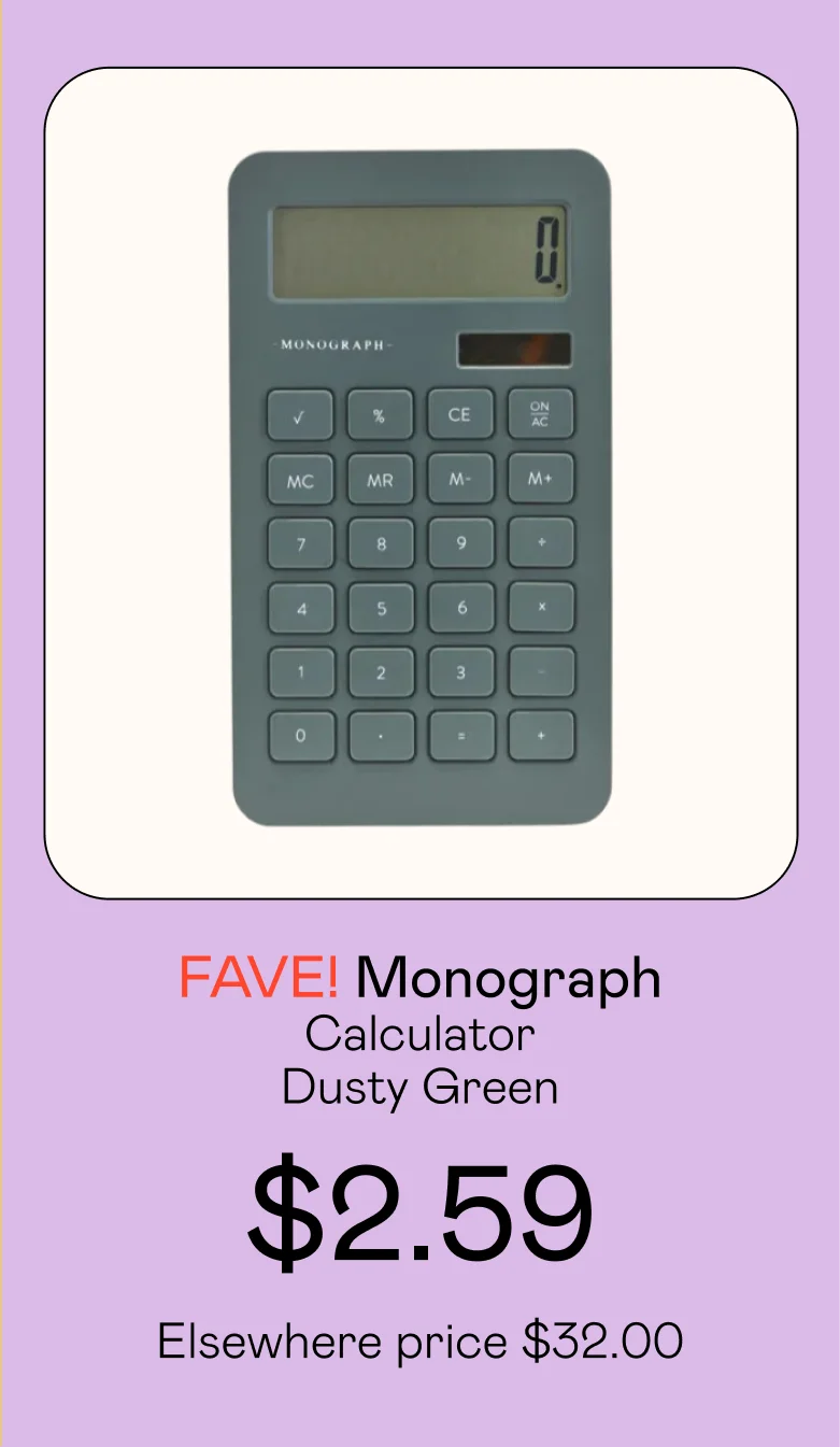 Calculator Dusty Green