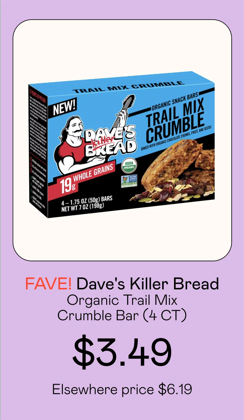 Organic Trail Mix Crumble Bar (4 CT)