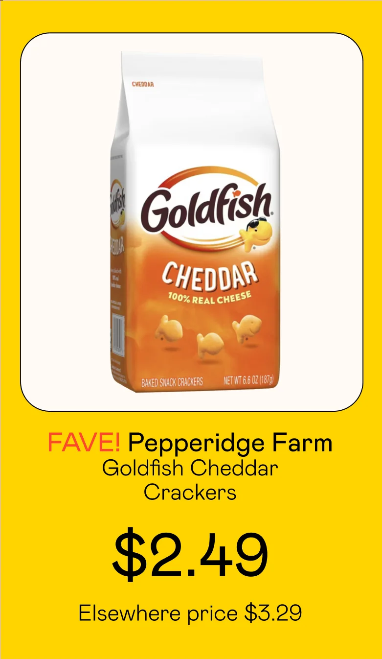 Goldfish Cheddar Crackers